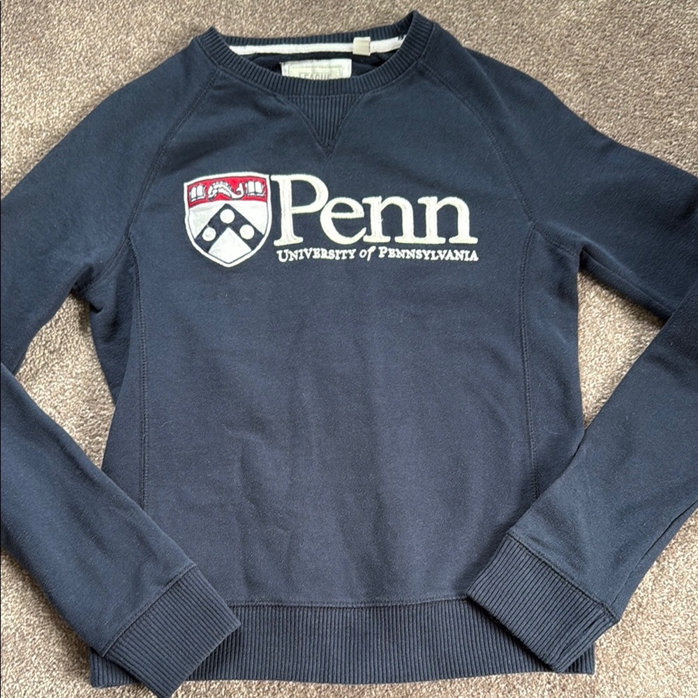 League UPenn Blue Crewneck Sweat shirt